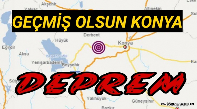 Konya'da Deprem