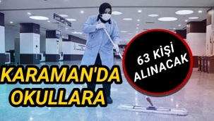 Karaman'da Okullara personel alınacak
