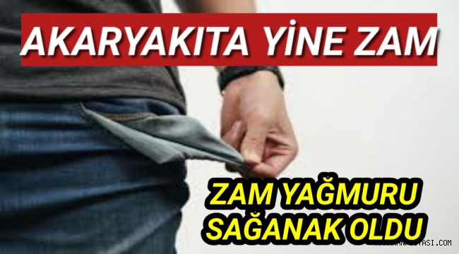 Akaryakıta Yine Zam Geldi...