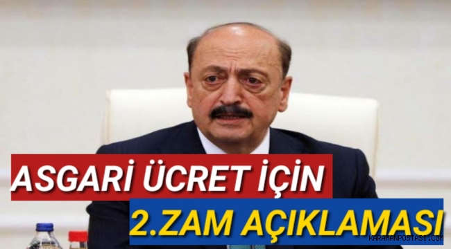 Bakan Asgari Ücret Artışı İçin Konuştu