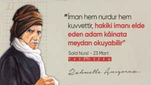 VEFATININ 62.SENE-İ DEVRİYESİNDE RAHMET ve MİNNETLE YÂD EDİLİYOR