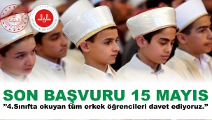 HAFIZLIK PROJE OKULUNA SON BAŞVURU 15 MAYIS