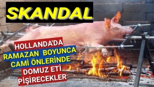 Hollanda'da ramazan boyunca camilerin önünde domuz eti pişirecekler!