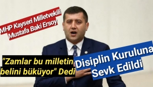 MHP'li Milletvekili Mustafa Baki Ersoy disiplin kuruluna sevk edildi