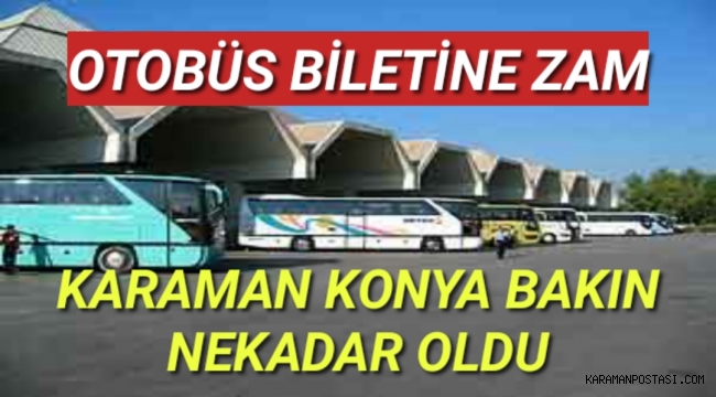 Otobüs Biletlerine Zam