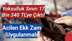 Yoksulluk sınırı 17 bin 340 TL'ye çıktı! Acilen ek zam uygulanmalı