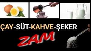 Çaydan şekere, sütten yeme, kahveden yumurtaya kadar yeni zamlar geldi. İşte 5 kalem üründe zam oranları...