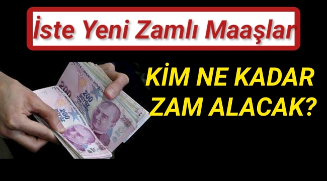 Öğretmen, polis, din görevlisi, hemşirenin yeni zamlı maaşları...