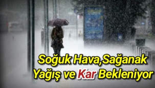 Soğuk hava, sağanak yağış ve kar bekleniyor