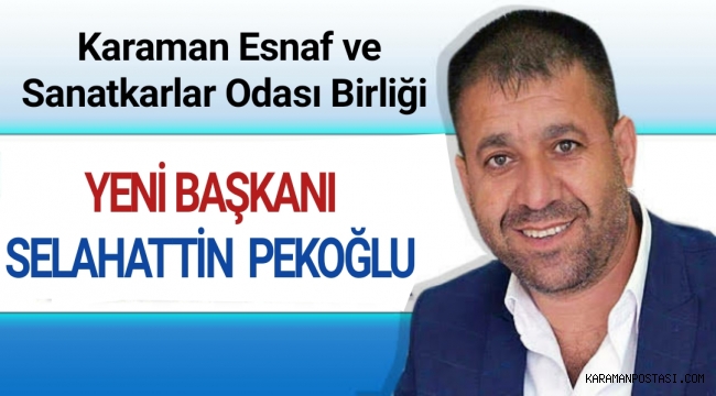 YENİ BAŞKAN PEKOĞLU