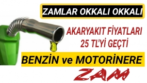 Benzin ve Motorinere Yine Zam...