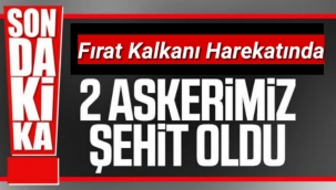 Fırat Kalkanı Harekatı bölgesinde 2 askerimiz şehit oldu