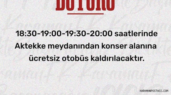 KARAMAN'DA DEV FESTİVAL!