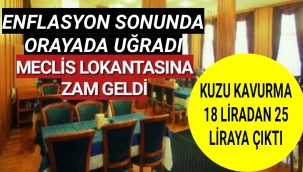 Meclis Lokantalarında Yemeklere Zam Geldi