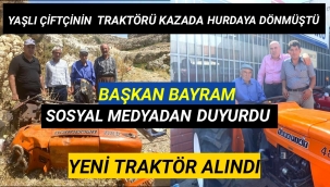 Başkan Mehmet Bayram Yaşlı Çiftçinin Yüzünü Yeniden Güldürdü