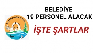 KAZANCI BELEDİYESİ 19 PERSONEL ALACAK