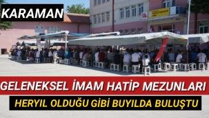 Karaman İmam Hatip Mezunları Buluştu
