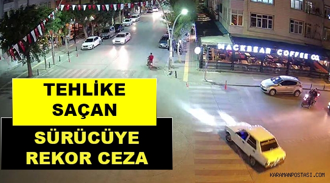 ŞEHRİN GÖBEGİNDE DRİFT YAPTI, YÜKLÜ MİKTARDA CEZA YEDİ!