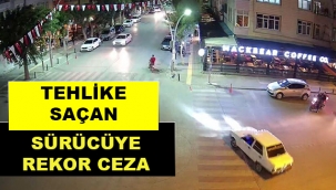 ŞEHRİN GÖBEGİNDE DRİFT YAPTI, YÜKLÜ MİKTARDA CEZA YEDİ!