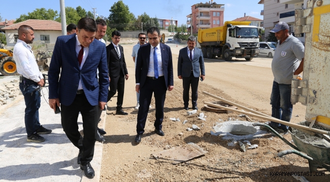 Başkan Kalaycı Çalışmaları Yerinde İnceledi