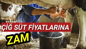 Çiğ süt fiyatlarına zam