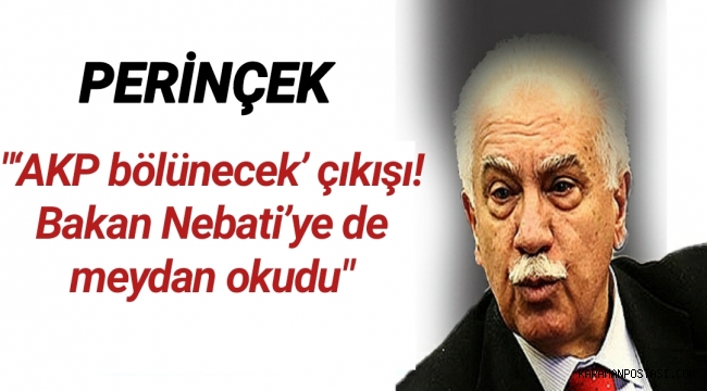 Perinçek'ten 'AKP bölünecek' çıkışı! Bakan Nebati'ye de meydan okudu