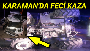 Karaman'daki Kazada 3 Yaralıdan 1'i Çocuk Durumu Ağır