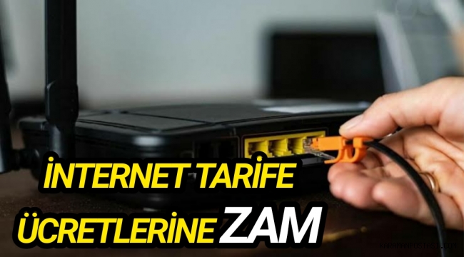 İnternet tarife ücretlerine Zam