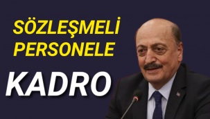 Kamudaki sözleşmeli personel düzenlemesi pazartesi açıklanacak