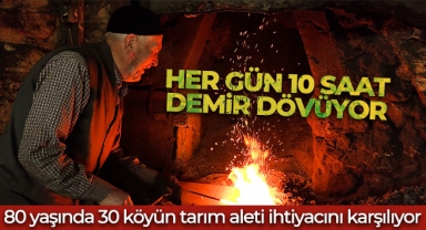 80 yaşında 30 köyün tarım aleti ihtiyacını karşılıyor