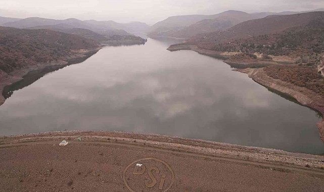 Ankara barajlarının doluluk oranı havadan görüntülendi
