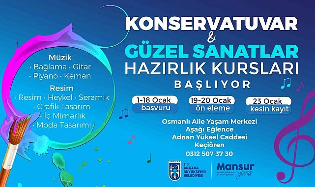 Ankara'da konservatuvar ve güzel sanatlar hazırlık kursları başlıyor