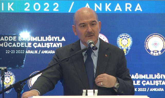 Bakan Soylu: "Uyuşturucu bağlantılı kişi sayısı dünya genelinde milyonda 35'ken, Türkiye'de milyonda 4,7'dir"