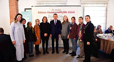 Başkan Balcı Dünya Kooperatifçilik Günü'nde Altıneller Kadın Kooperatifi üyeleri ile buluştu