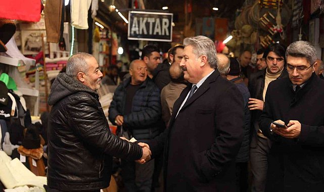 Başkan Palancıoğlu, Kapalı Çarşı Esnafını Ziyaret Etti