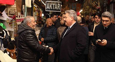Başkan Palancıoğlu, Kapalı Çarşı Esnafını Ziyaret Etti