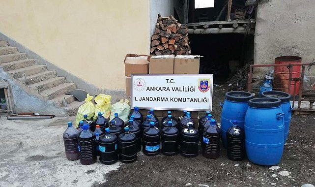 Başkentte sahte içki operasyonu