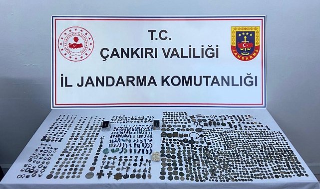 Çankırı'da bin 376 adet tarihi eser ele geçirildi