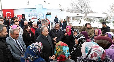 Çatakdere'de doğalgaz sevinci