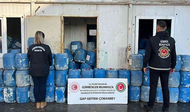 Çobanbey Gümrük Kapısı'nda 53,2 ton sülfürik asit ele geçirildi