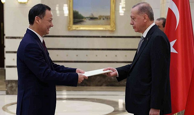 Cumhurbaşkanı Erdoğan, Kırgızistan Büyükelçisi Ruslan Kazakbaev'i kabul etti