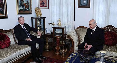 Cumhurbaşkanı Erdoğan'dan MHP Lideri Bahçeli'ye ziyaret