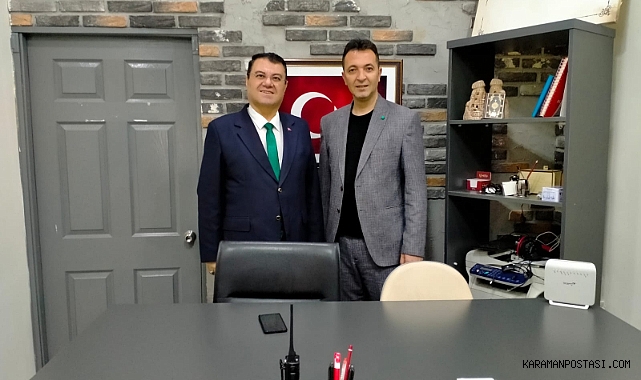DEMOKRAT PARTİSİ KARAMAN İL BAŞKANI EMİR MUSA BEYDİLİ YELLOW BÜLTEN VE KARAMAN POSTASI'NI ZİYARETTE BULUNDU