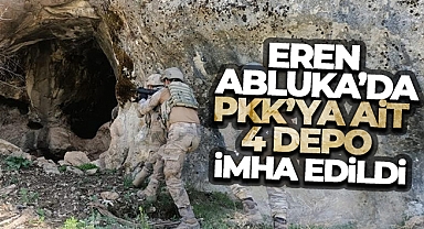 Eren Abluka'da PKK'ya ait 4 depo imha edildi