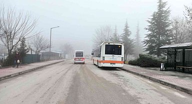 Eskişehir'de yüksek kesimlerde sis hakim oldu