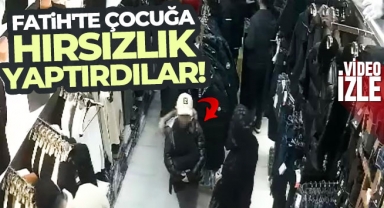 Fatih'te çocuğa hırsızlık yaptırdılar: O anlar güvenlik kamerasında