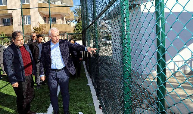 Ispanak tarlası deniliyordu, futbol sahasına dönüştü