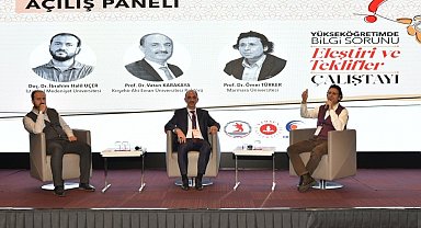 KAEÜ Rektörü Karakaya 'Bilgi sorunu ve eleştiri teklifler' çalıştayına katıldı