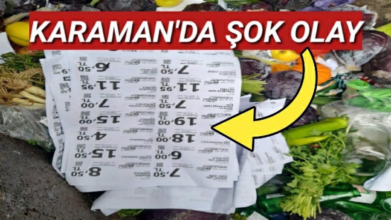 Karaman'da şok olay! Zincir marketin çöpe döktüğü gıdalar etiketleriyle birlikte görüntülendi