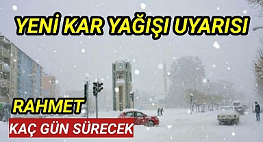 Karaman İçin Kar Yağışı Uyarısı Yapıldı